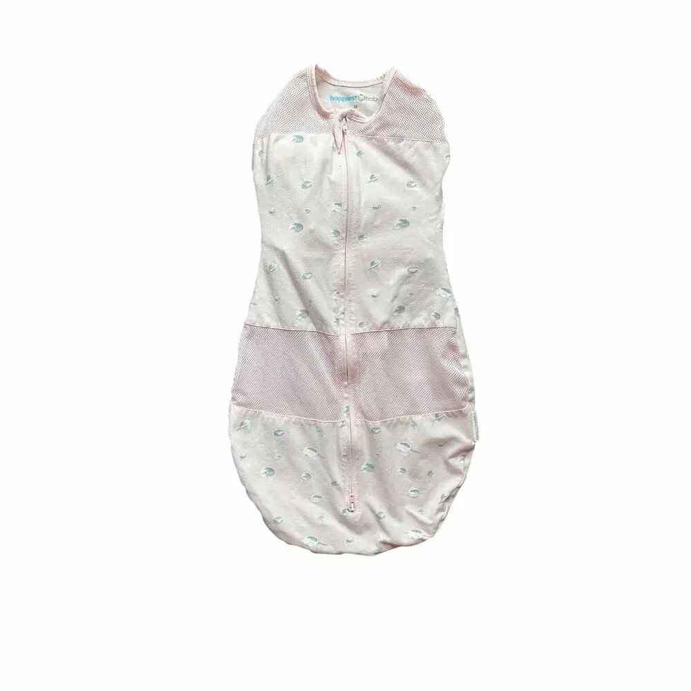 Happiest Baby Sleep Sack Pink Planet Print Infant Swaddle